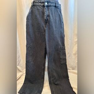 H&M Wide Leg Utility Jeans | Size 12